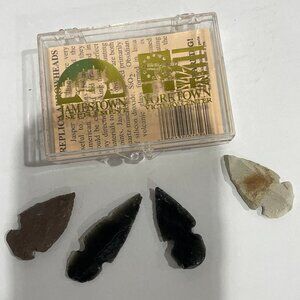 Lot of 4 Replica Arrowheads from Jamestown Settlement / Yorktown Victory Center